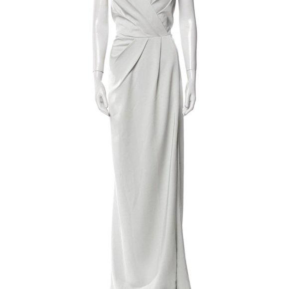 Marchesa Ivory Draped Maxi Dress Marchesa Ivory Draped Maxi Dress